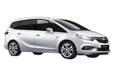 Car Hire Greenwich - Vauxhall Zafira 5 + 2 - Minibus hire Greenwich